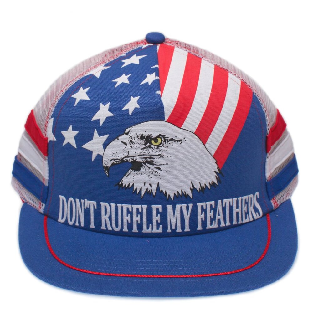 Back To Back World War Champs Hat 3 Stripe Don't Ruffle My Feathers Cap